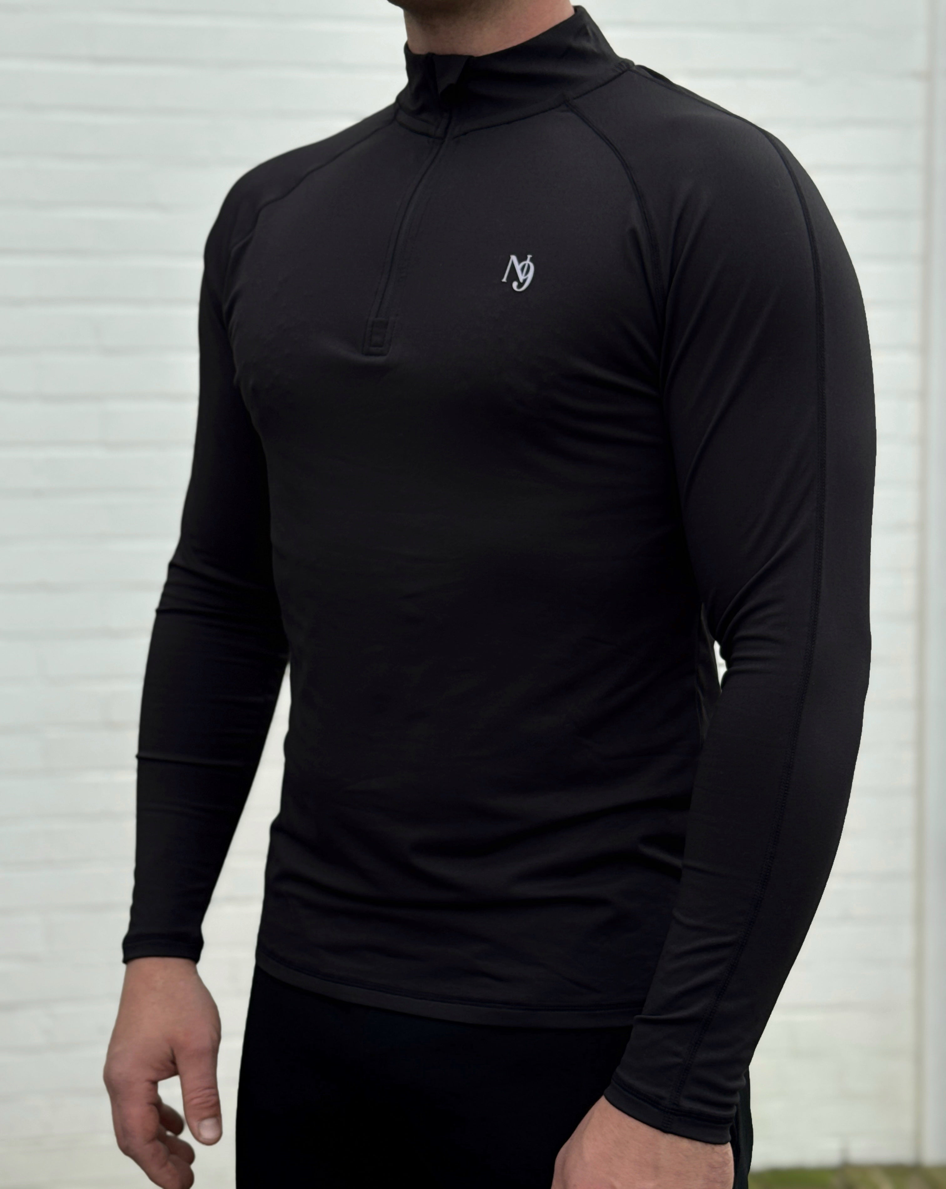 Mr. Rafal  1/4 Zip - Black
