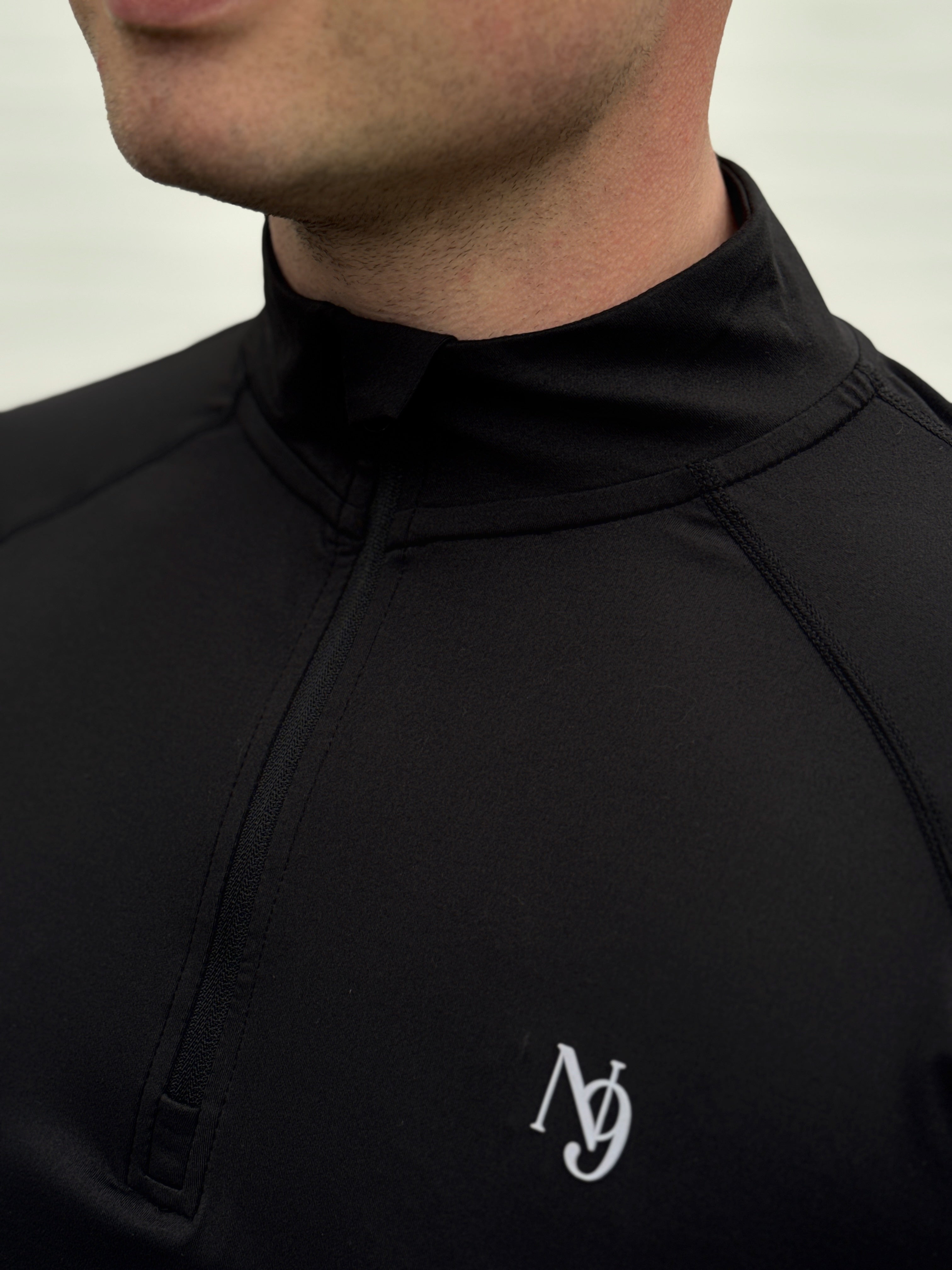 Mr. Rafal  1/4 Zip - Black