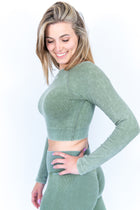 Saint-Calin - Long Sleeve Crop Top voor Dames | NEUF Sportwear