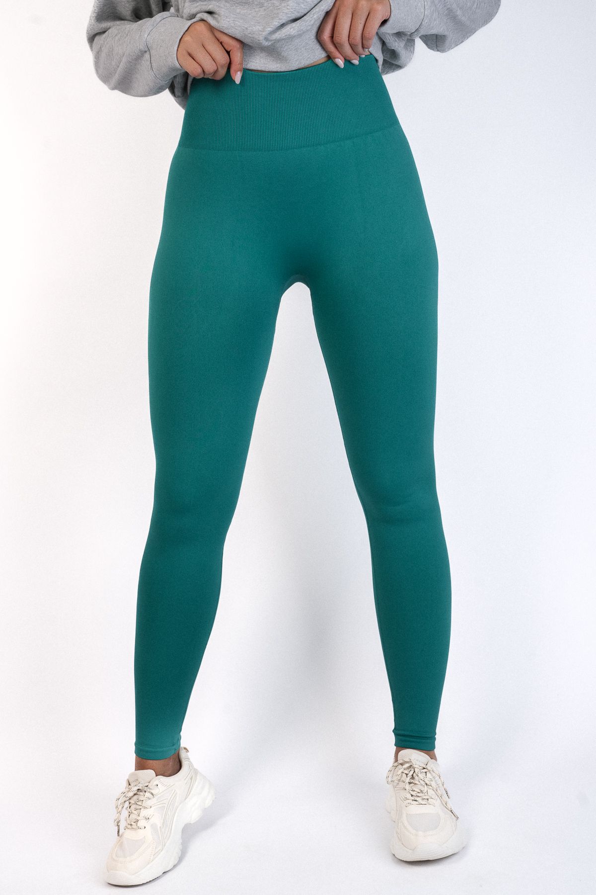 Queen - High-Waist Sportlegging met Geribde Taille | NEUF Sportwear