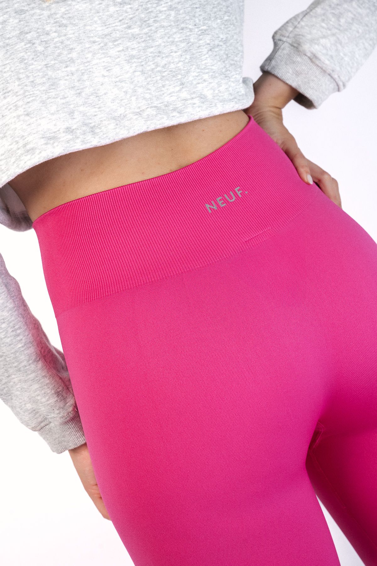 Queen - High-Waist Sportlegging met Geribde Taille | NEUF Sportwear