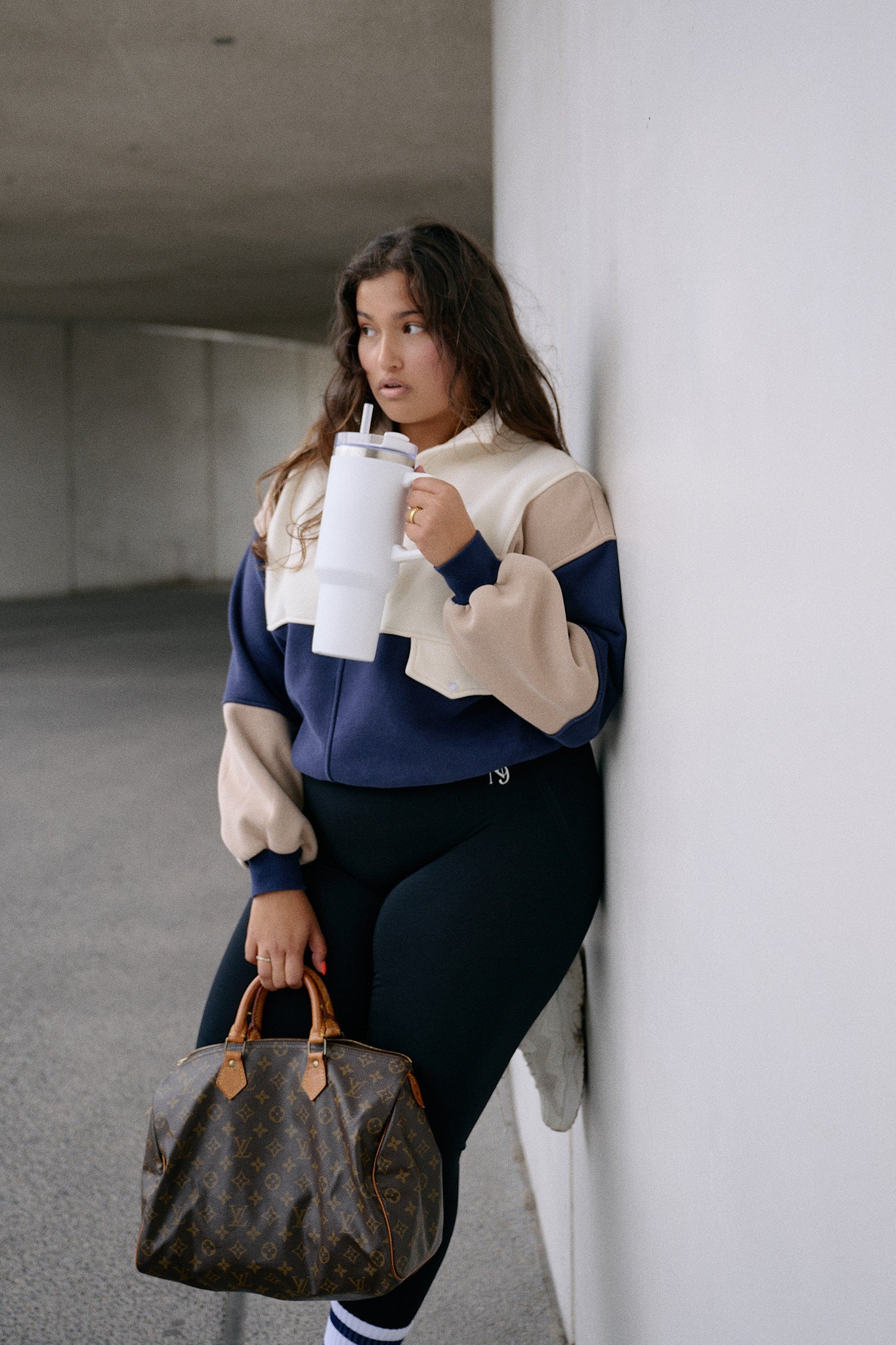 Royal Sweater - Blue/Beige/Creme
