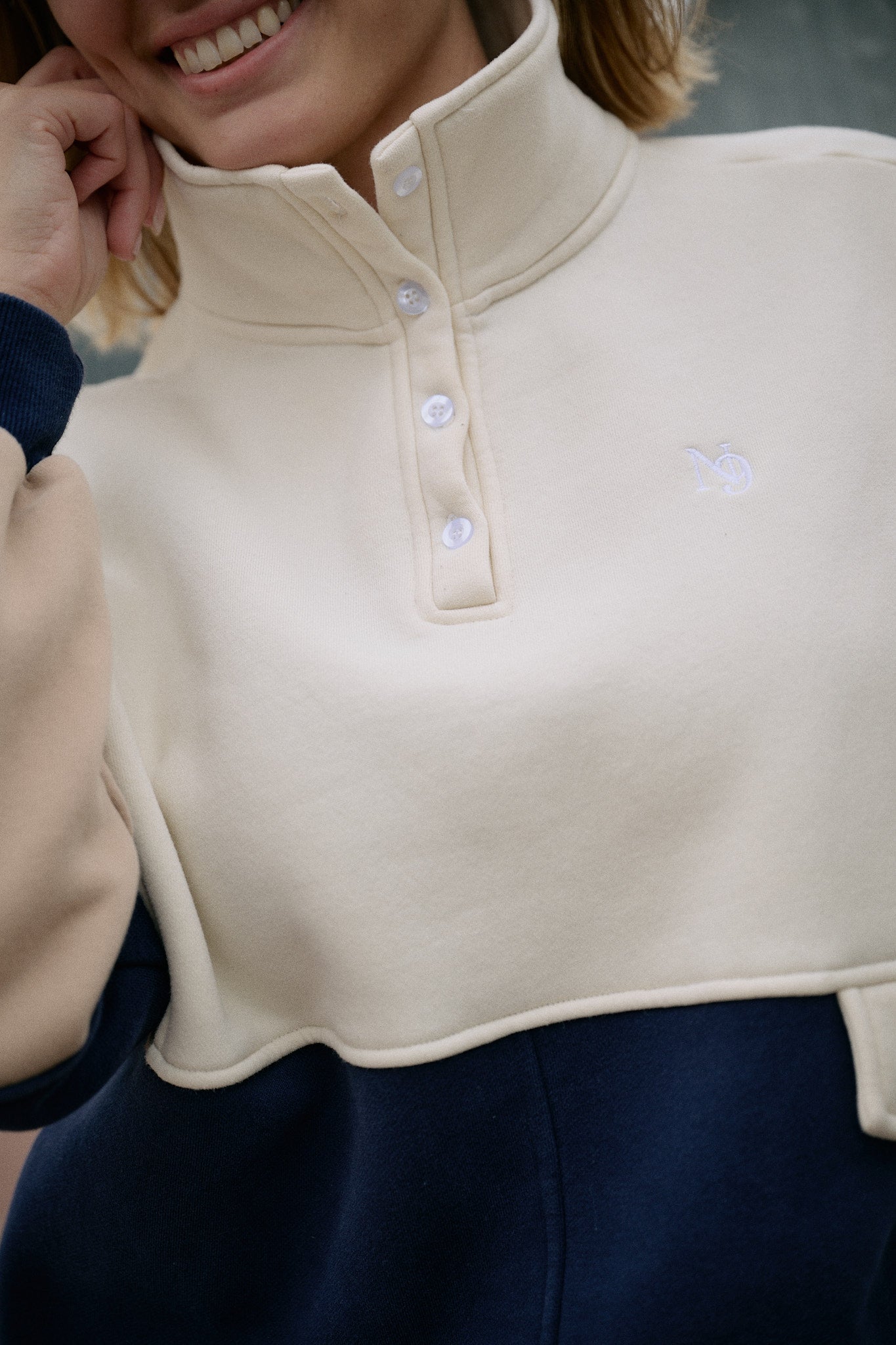 Royal Sweater - Blue/Beige/Creme