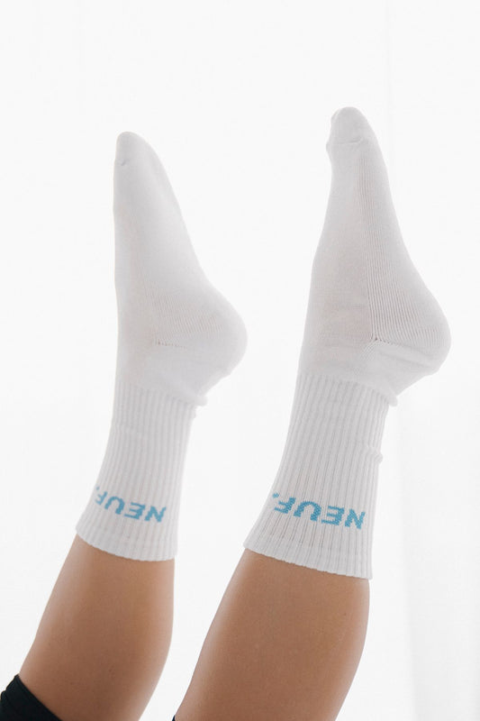 Lilalila Socks - White Light Blue